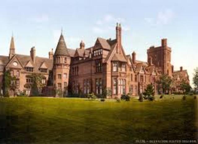 The first college for women was Girton College (founded by Emily Davies) in 1869