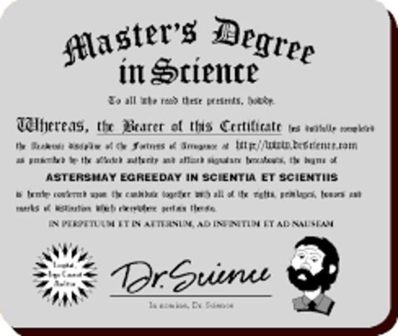 completion of second post secondary school