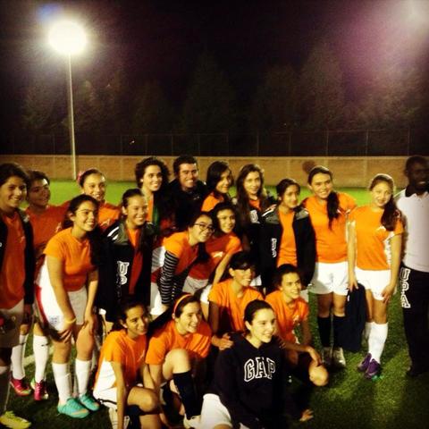 Estar en el equipo de futbol