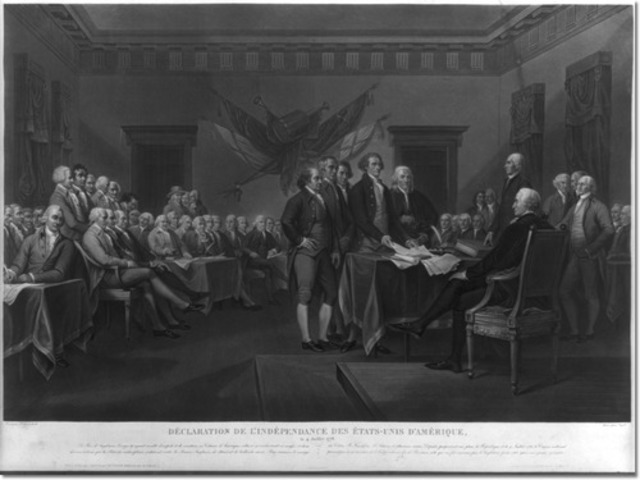 La déclaration d'indépendance du 4 juillet