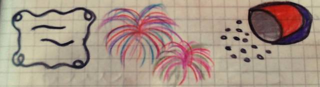 COMBINACIÓN ENTRE POLVORA Y PAPEL