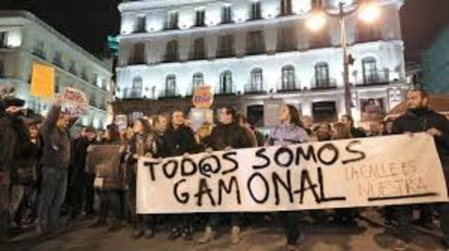 Se suceden manifestaciones por toda España en apoyo al Gamonal