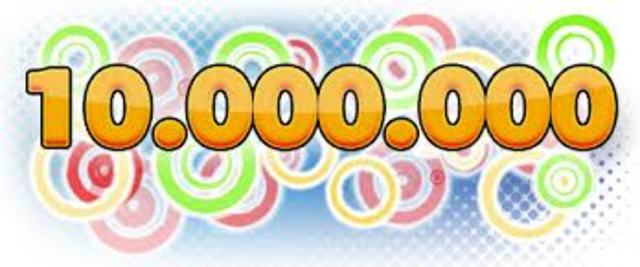 Se encuentran aproximadamente 10.000.000 de computadoras conectados a la red