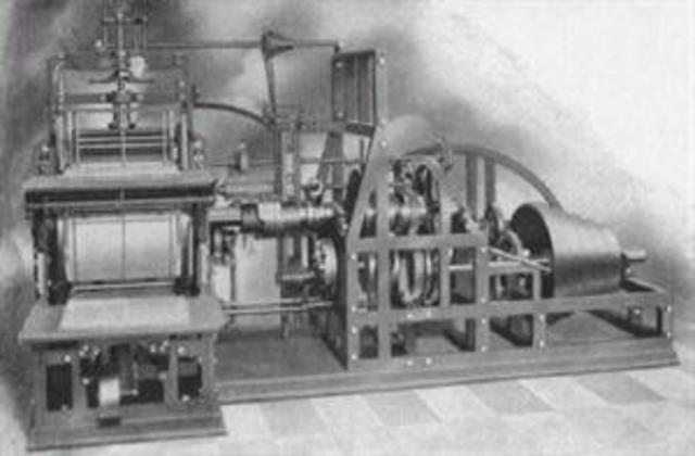 Primera máquina de vapor en las imprentas