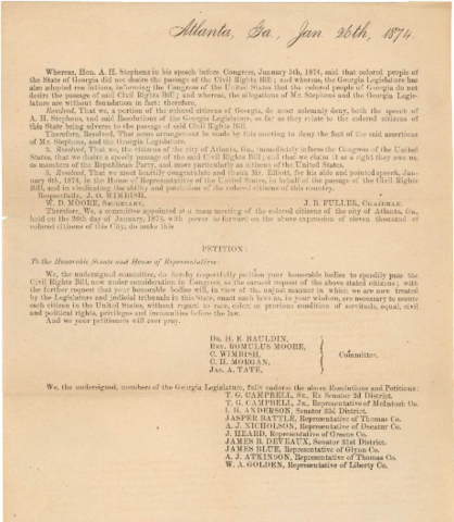 Civil Rights Act of 1875 Declared Unconstitutional