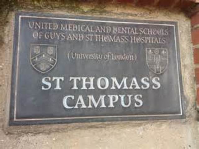 Graduation from St Thomas's Hospital Medical School London