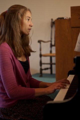 J'ai commencé jouer du piano