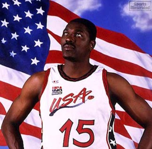 Hakeem and Dream Team III win gold medal at the 1996 Summer Games