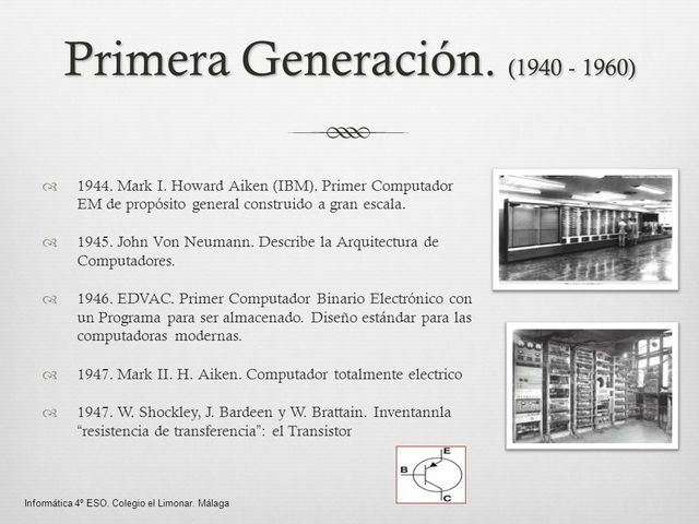 Primera generacion (1940-1960)