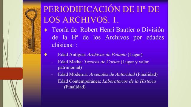 Peoridificacion de la historia de los archivos
