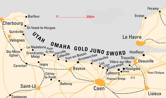 D-Day invasion of France at Normandy by Allies