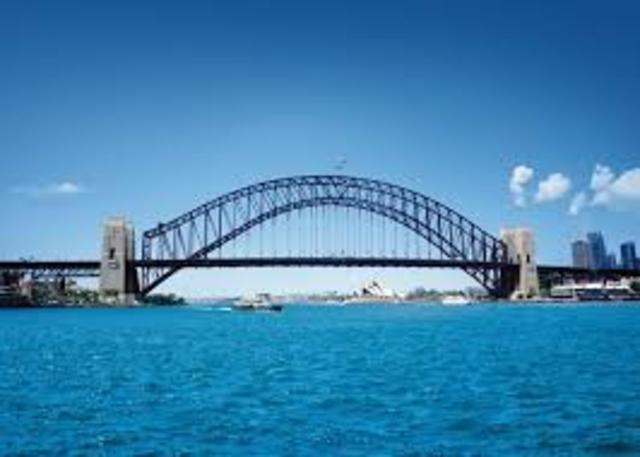 Construction of Sydney Harbour Bridge begins
