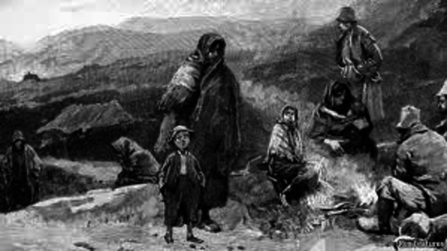 Start of The Great Potato Famine of Ireland