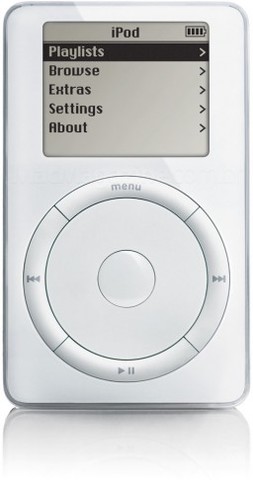 Começama surgir os primeiros iPods.