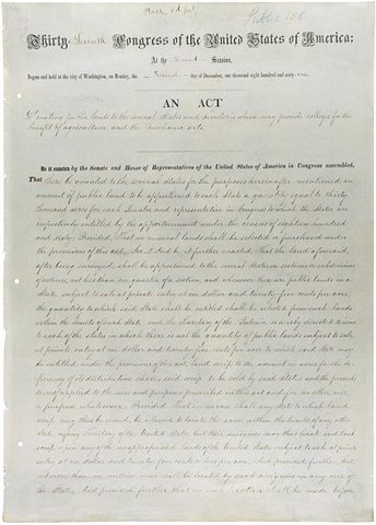 The First Morrill Act