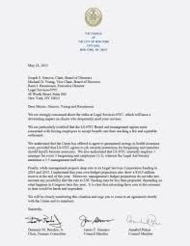 The Union sent a letter to the Management, Ministry of Social Affairs, and all the press in the country