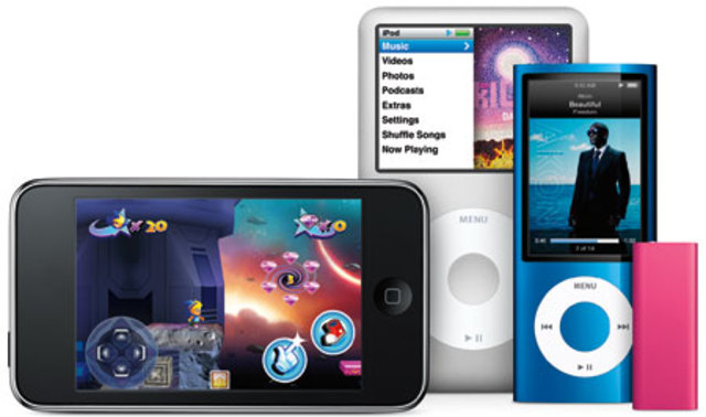 Ipod suffle,nano touch--- Positive