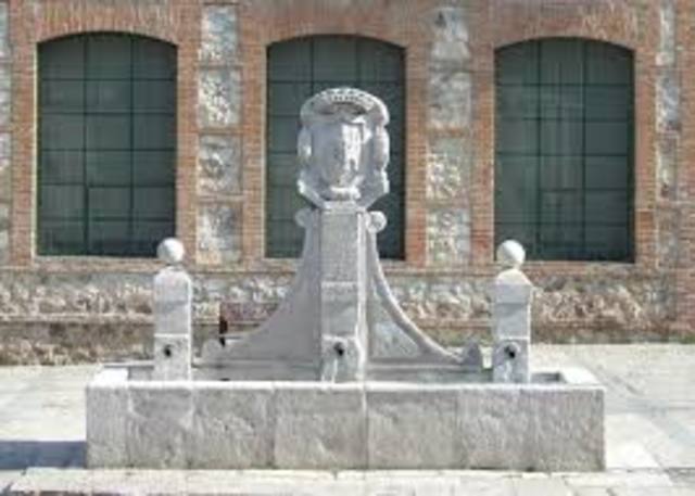 Inauguración de la Fuente de la Villa.