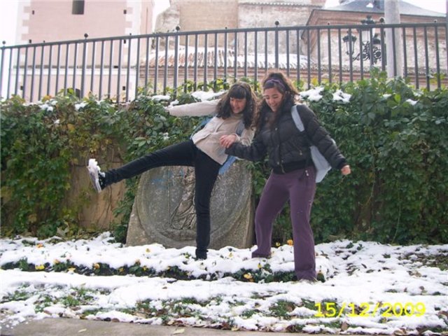 Nevada muy fuerte en Valdemoro.