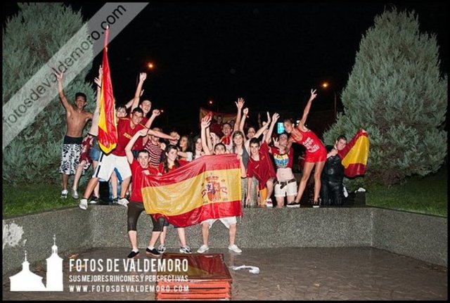 Celebración Mundial de futbol.