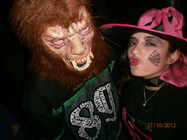 Celebrando Halloween en el Parque de Atracciones.