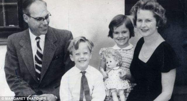 Carol and Mark Thatcher Born