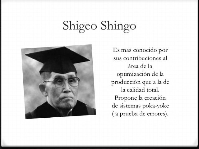 SIGLO XX: SHIGEO SHINGO