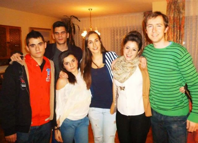 Visitando a unos amigos.