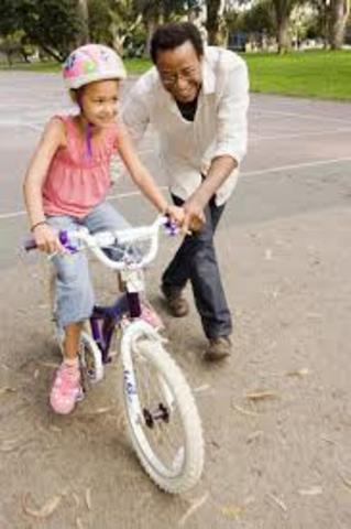 Learned to ride my bike without training wheels