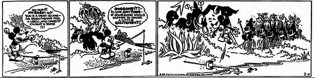 Mickey Mouse becomes a successful comic strip
