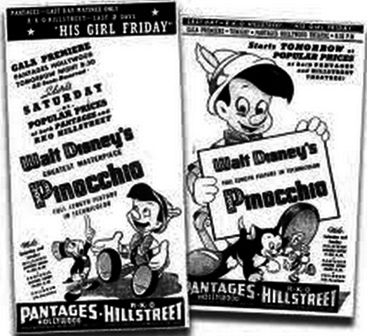 Pinocchio premieres