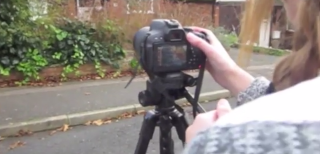Filming the Opening Title Sequence