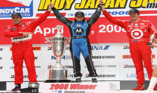 Places first in Indy Car Race