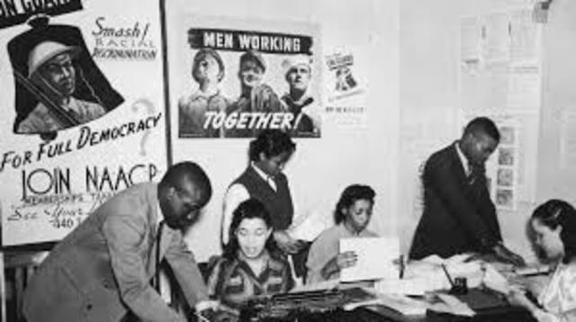 Ella Baker begins her involvement with the NAACP