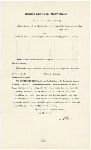 Brown v. Board of Education