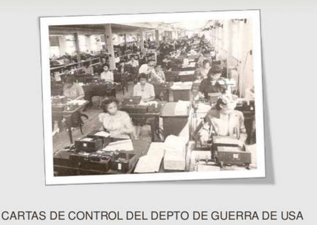 CARTAS DE CONTROL DEL DEPTO DE GUERRA DE USA