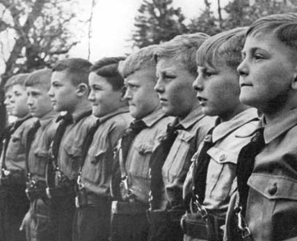 Friedrich nimmt an einem Heimabend teil und steht dem Nationalsozialismus hilflos gegenüber