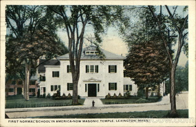 First normal school opens in Lexington, MA