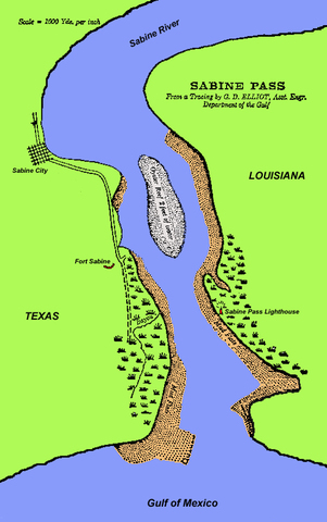 The battle of Sabine Pass
