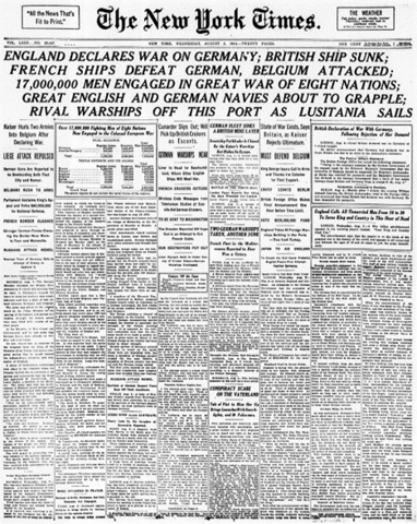 Germany declares on france