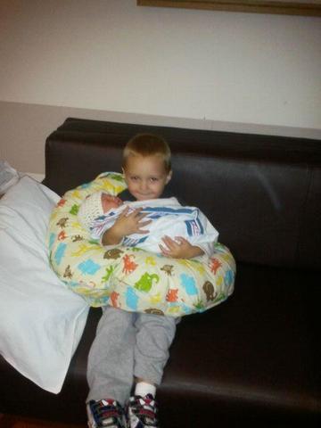 My brother was born.