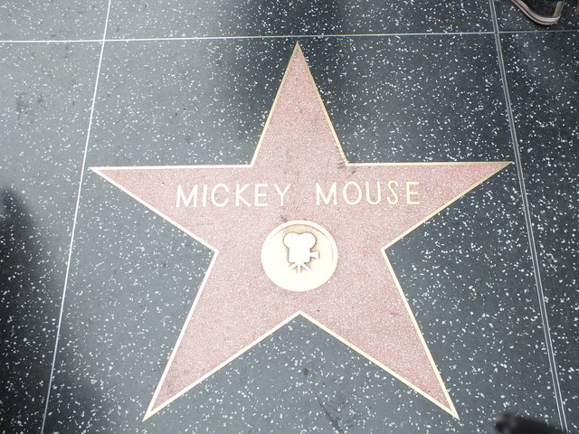 He got his star in hollywood
