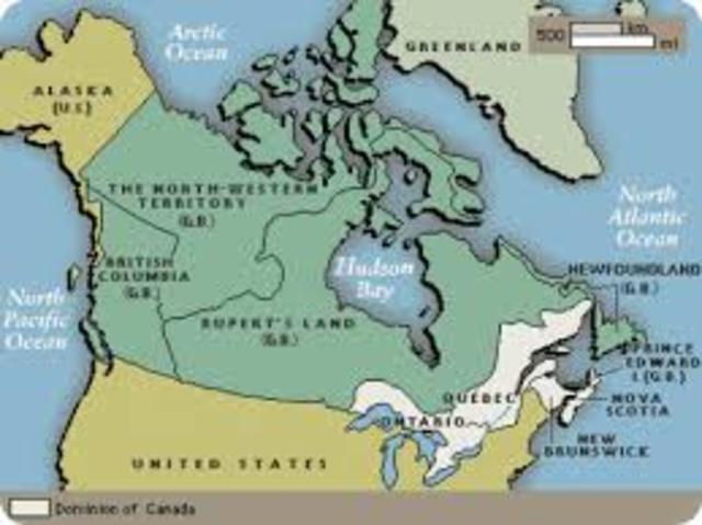 NorthWest Territories and Rupert's Land joins Canada
