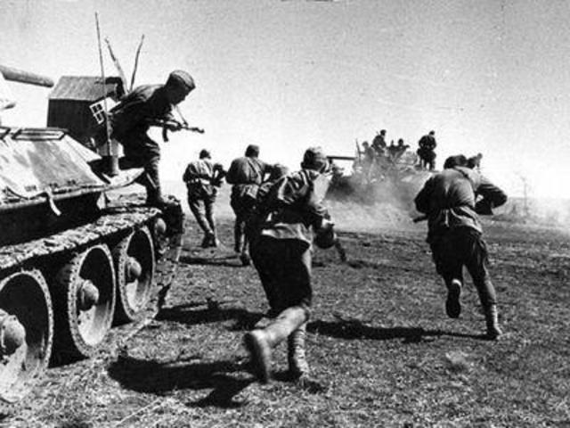 Освобождение столицы Латвии Риги.