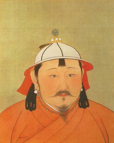 Kublai Khan takes power aside Ogadai