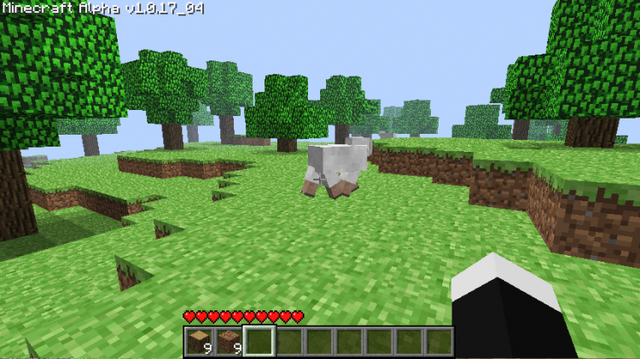 The finished product of minecraft Beta