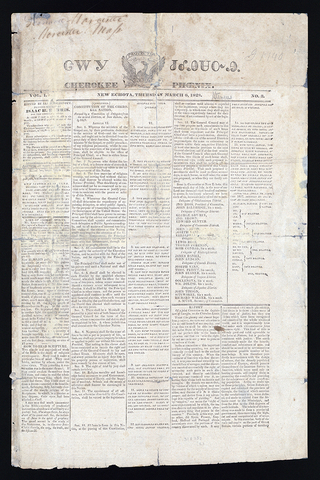 cherokee draft their own constitution