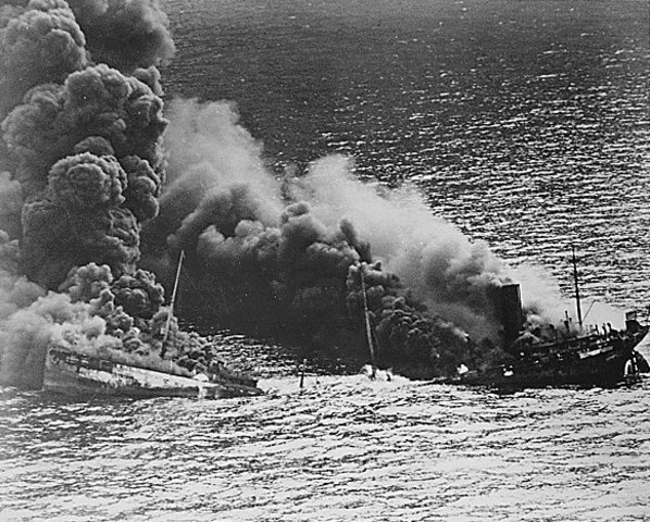 a german u boat sinks