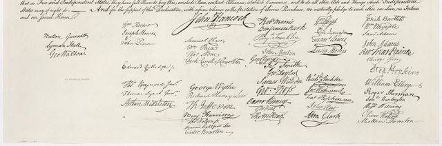 Signing of the Declaration of Independence
