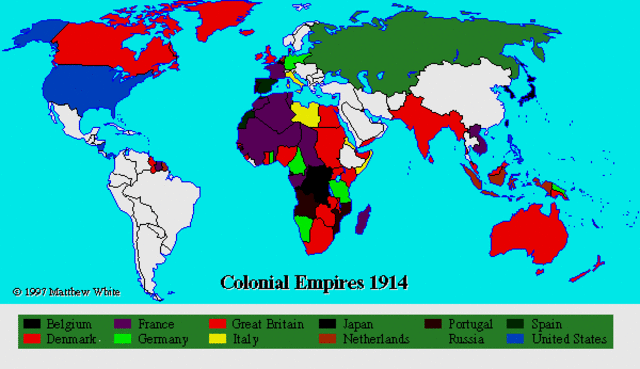 Rapid spread of western imperialism